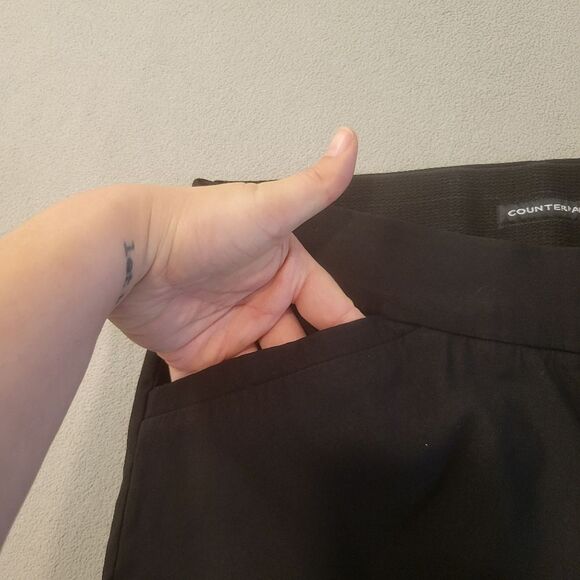Counterparts Luxe Stretch Black Pull On Dress Pants Size 10 - Picture 3 of 8